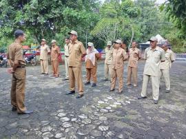 Jaga Kedisplinan di Awal Ramadhan, Pemerintah Kalurahan Jatiayu Gelar Apel Kerja